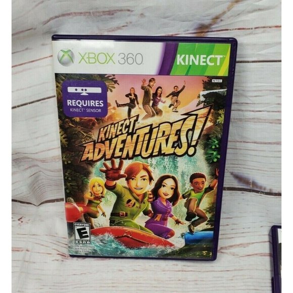 Lot Of 2 Xbox 360 Live Kinect Adventures And Sports Video Game Bundle - Picture 3 of 12